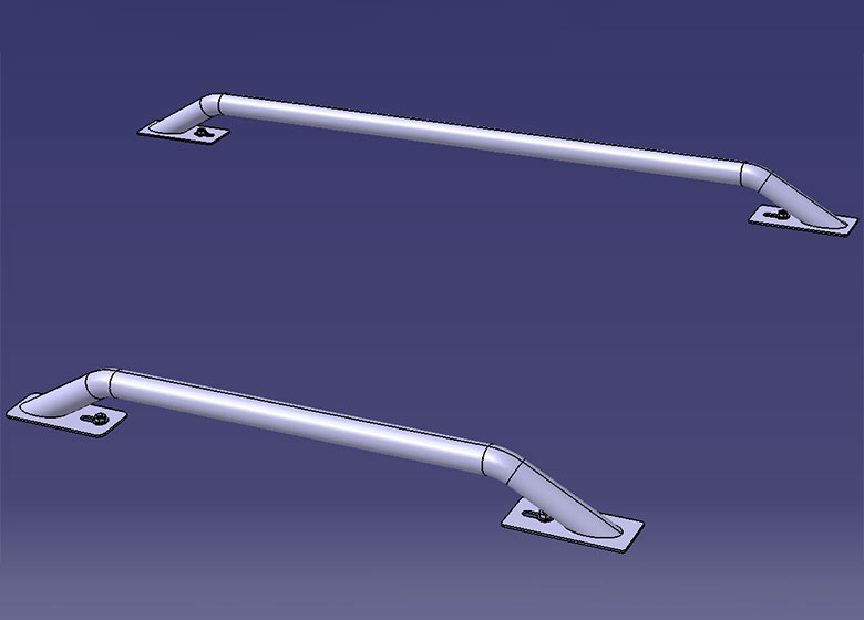 五菱悦也平台扶手管